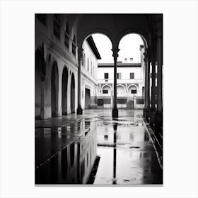 Vicenza, Italy,  Black And White Analogue Photography  2 Canvas Print