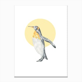 Watercolour Penguin Canvas Print