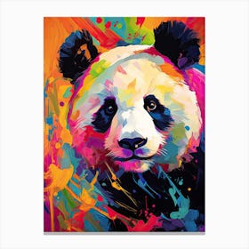 Panda Art In Fauvism Style 1 Canvas Print