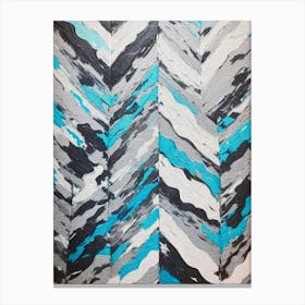 Abstract Chevron Painting Canvas Print