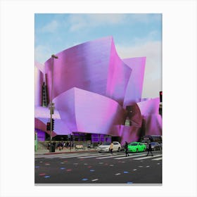 Concert Hall Building In Downtown Los Angeles California Canvas Print