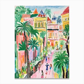 Manila, Dreamy Storybook Illustration 3 Canvas Print