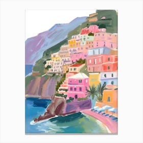 Amalfi Coast La Dolce Vita Poster 3 Canvas Print