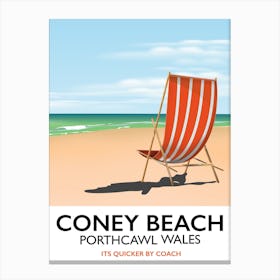 Coney Beach Porthcawl Wales Seaside Canvas Print