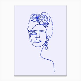 Frida Kahlo Blue Std Canvas Print