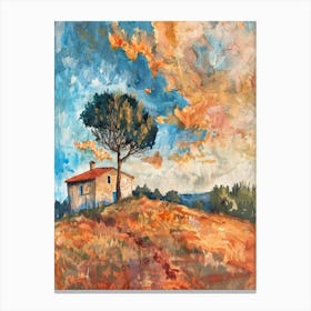 House In Tuscany Canvas Print