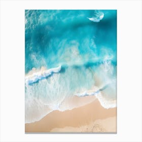 Aerial View Of The Beach V2 Canvas Print