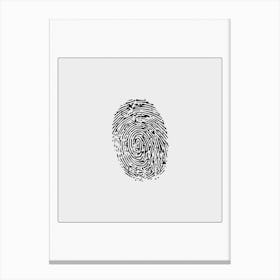 Fingerprint Print Canvas Print