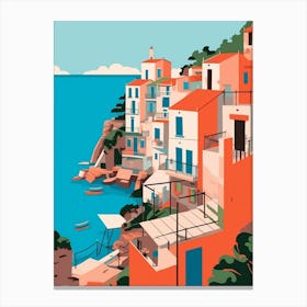 Italy Travel Illustration Canvas Print