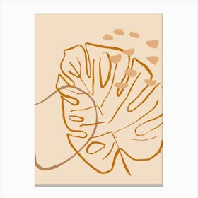 Monstera Leaf Canvas Print