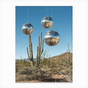 Disco Balls In The Desert 4 Canvas Print
