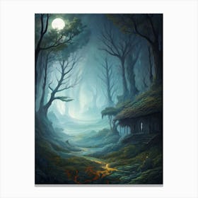 Dark Forest Canvas Print