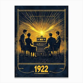 Aihrgdesign A Vintage Technology Poster Celebrating The Radio 362f9be7 B55b 4a43 8033 0302f2a1b562 1 Canvas Print