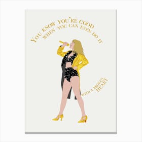  I can do it with a broken heart lyrics - Taylor Swift TTPD eras tour  Canvas Print