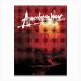 Apocalypse Now In A Pixel Dots Art Style Canvas Print