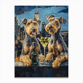 Sophisticated Terriers 2 Canvas Print