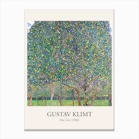 Pear Tree, Gustav Klimt Poster Canvas Print