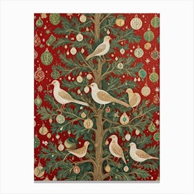 Christmas Birds Canvas Print