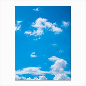 Blue Sky With Clouds 20 Canvas Print