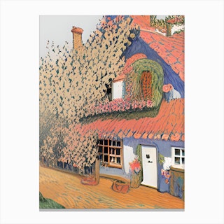 Homey Cottage Canvas Print