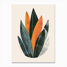 Snake Plant Minimalist Illustration 2 Canvas Print