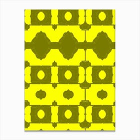 Yellow And Green Abstract Canvas Print