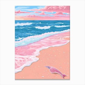 Pink Beach 4 Canvas Print