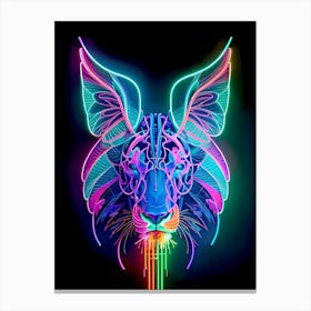 Neon Tiger 6 Canvas Print