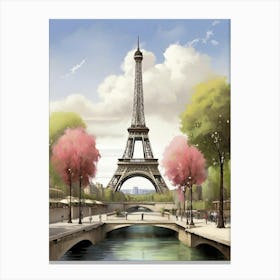 Paris In Spring art print Canvas Print