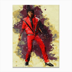 Smudge Michael Jackson Thriller Canvas Print