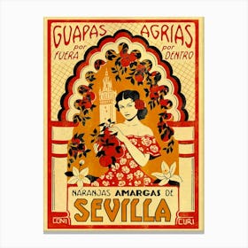 Oranges from seville Canvas Print