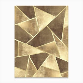 Geometric art with gold 7 Canvas Print