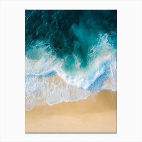 Aerial View Of A Beach 79 Canvas Print