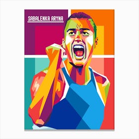 aryna sabalenka wpap Canvas Print