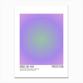 Angel Number 444 Protection Canvas Print