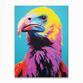 Andy Warhol Style Bird Vulture 2 Canvas Print