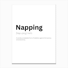 Napping Definition Meaning Canvas Print