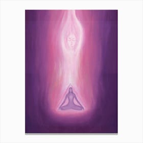 Meditating Woman Spirituality Canvas Print