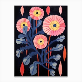 Anemone 3 Hilma Af Klint Inspired Flower Illustration Canvas Print