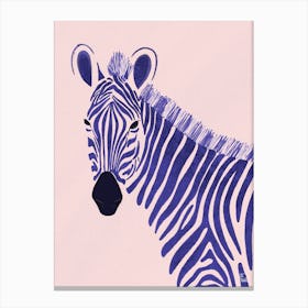 Zebra Can Not Shed Its Stripes Canvas Print