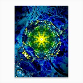 Abstraction The Sun In Dark Space Canvas Print