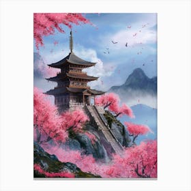 Asian Pagoda 2 Canvas Print