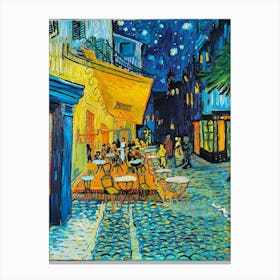 Vincent Van Gogh S Café Terrace At Night Vincent Van Gogh 1 Canvas Print