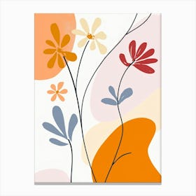 Abstract Flowers 37 Canvas Print