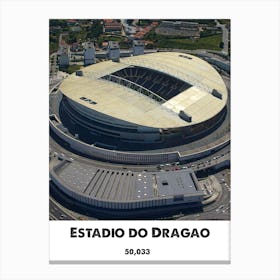 Estadio Do Dragao, Football, Stadium, Soccer, Art, Wall Print 1 Canvas Print