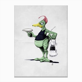 Space Duck (Wordless) Canvas Print