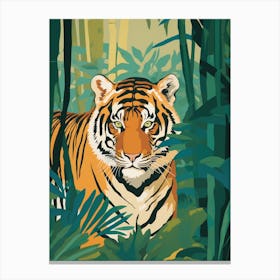 Tiger In The Jungle 28 Canvas Print