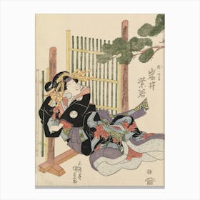 Näyttelijä Iwai Shijaku Näytelmässä Kanadehon Chusingura (Uskolliset Vasallit), 1830, By Utagawa Kunisada Canvas Print