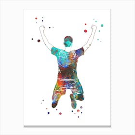 Male Soccer Player 4 Canvas Print