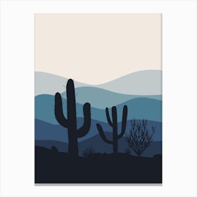 Cactus In The Desert 47 Canvas Print